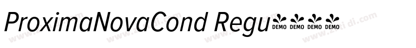 ProximaNovaCond Regu字体转换
